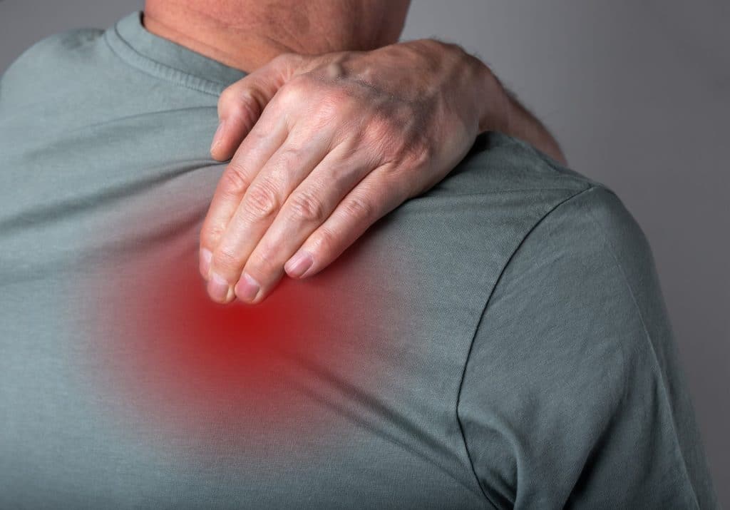 Man With Shoulder Blade Pain